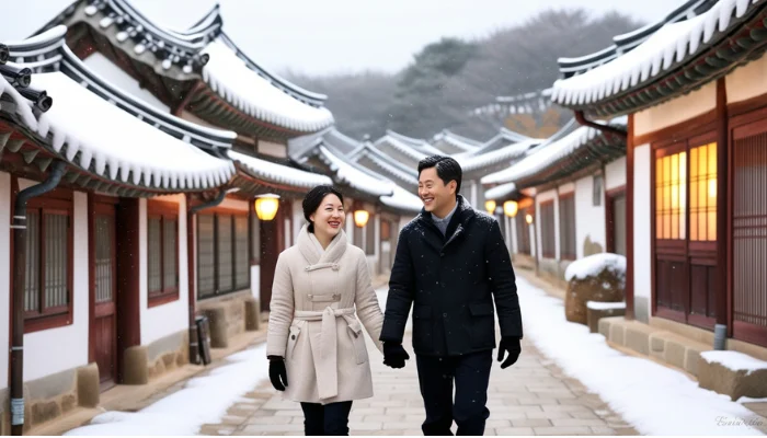 Romantic Stroll in Bukchon Hanok Village