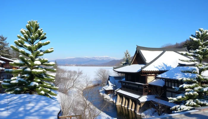 snowy landscape in South Korea