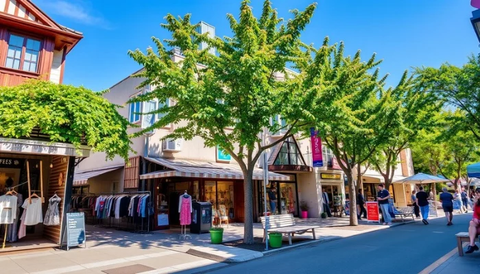 A vibrant street scene in Garosugil