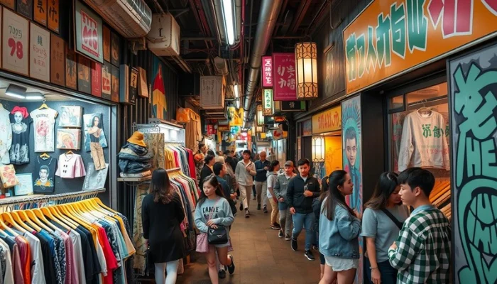 A vibrant underground boutique scene in Hongdae