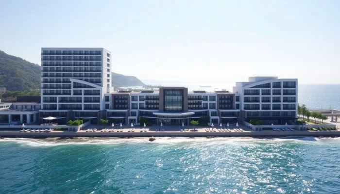 Modern luxury resort with ocean view in Busan