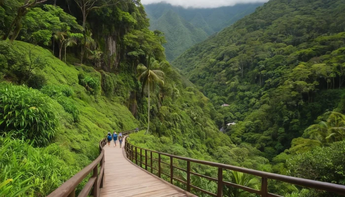 A scenic view of Tijuca National Park